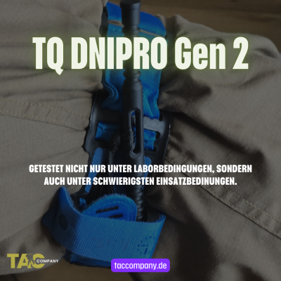TQ DNIPRO GEN 2 Tourniquet – Zertifiziertes Profi-Tourniquet mit NATO Stock Number. - TQ DNIPRO GEN 2 – Tourniquet für Profis mit NSN