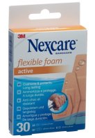 Nexcare flexible foam active | Set mit 30 Stück