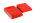 WESTMED ® Flex Splint Universalschiene gefaltet| Rot-Grau 100x11cm Large