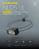 Nitecore NU25UL - Ultralight