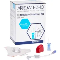 Teleflex EZ-IO Nadeln / Infusionsnadel 25 mm (blau, 15G) – 5er Pack mit Stabilizer