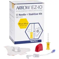 Teleflex EZ-IO Nadeln / Infusionsnadel 45 mm (gelb, 15G) – 5er Pack mit Stabilizer