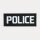 „POLICE“ Patch Small von TERRA B Schwarz