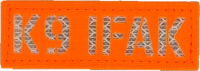 K9 IFAK Patch Neon Orange von Terra B